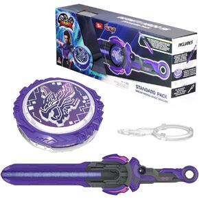 Infinity Nado Battling Tops Burst Toy for Boys Grils Age 5+ Including Gaming Top Toys, Sword Launcher - Dream World Magic Dragon, Lightning Purple