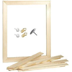 DIY Canvas Stretcher Bars 16x20 Inch, Sturdy Pine Wood Frame for Oil Paintings & Wall Art - Easy to Build, 4 Pieces