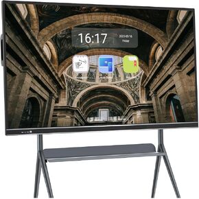 4K UHD شاشة تعمل باللمس التفاعلية عرض اللوحة البيضاء ، 75 بوصة الشاشة الرقمية للصف الفصول الدراسية ، المكتب