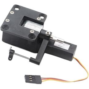 3.5KG 40g PZ-15090SN Servo Electric Retractable Worm Metal Landing Gear with Steering JR Plug for RC Fixed Wing Multicopter(1 Set)