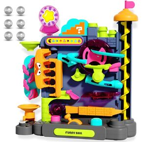 Marble Run Board Game for Kids: 3 4 5 6 7 8 9 10 11 Years Old Vertical Marble Obstacle Challenge for Boys Girls - Fun Obstacle Maze STEM Toy for Preschool - Christmas Birthday Gift Ages 3+