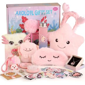 Axolotl Gifts for Girls - Kindergarten Graduation Gifts for Girls 4-6 6-8, Axolotl Girls Gifts for Daughter Niece 3 4 5 6 7 8 Year Old, Axolotl Toys for Kids Birthday Christmas Gifts