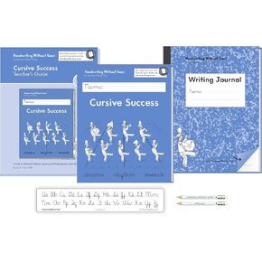 Handwriting Without Tears, 4th Grade Cursive Bundle - Includes Cursive Success, Writing Journal, Teacher's Guide, and Cursive Alphabet Desk Strips