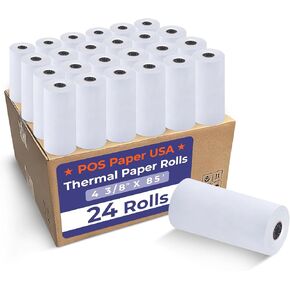 3 1/8" x 81' Thermal Paper (50 Rolls/Case) - BPA Free