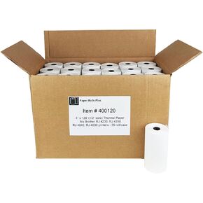 4" x 120' (1/2" core) Thermal Paper - fits Brother RJ4230, RJ 4250, RJ 4040 and RJ4030 printers - 36 rolls/case