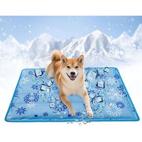 حصيرة تبريد الكلاب للكلاب والقطط - وسادة باردة ذاتية مع حقن الماء ، حصيرة الحيوانات الأليفة طويلة الأمد ومحمولة للبيت ، مقعد السيارة ، الأريكة ، الأرضية - ابق كل الصيف (الأزرق ، كبير (18.7 '*29.5') in Kuwait