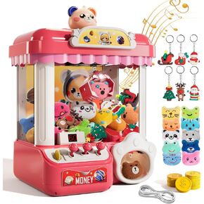 آلة Claw for Kids ، Mini Vending Machine مع Music & 36 Mini Toys ، Dispenser Candy Grabber Awards ، هدايا حفلة عيد ميلاد الممرات الإلكترونية لـ 3 4 5 6 7 8 سنوات