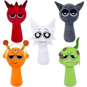 Sprunki Game Plush ، Sprunki Toys Plush ، Soft Stuped Pillow Doll Doll Higres For Bome