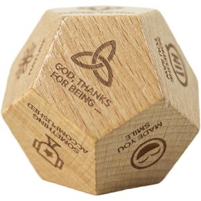 GoodKind GratiKube 12-Sided Gratitude Dice for Family Thankfulness Practice, Faith-Based Mindfulness Game & Gift for Kids and Adults