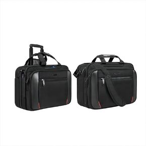 EMPSIGN 17.3" Laptop Briefcase& Rolling Bag With RFID Pockets for Business Work