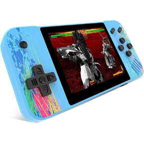 3.5" HD Screen Handheld Game -Preloaded 800 Retro Video Games, 2025 New Portable Gaming Player for Birthday Home Travel Xmas Gift (Blue)