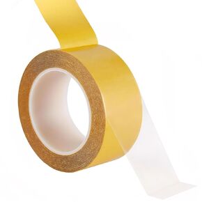 Ultra Thin Clear Double Sided Tape Heavy Duty - 2Inch x 66Feet, Strong Two Sided Stick Mounting Tape for Walls, Crafts, Gift, Woodworking, Art Project, Décor, Poster, Rugs