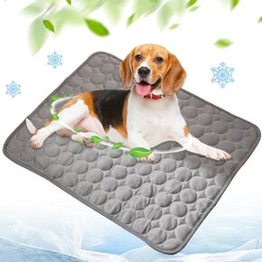 2025 New Dog Cooling Mat, Washable Portable Pet Coolings Pad for Dogs & Cats Sleeping Mat for Home & Outdoor, Keep Cooling for Pets (Dark Grey, 27.6" L x 21.7" W)