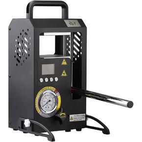 5T Hydraulic Heat Press Machine with 5Tons Dual Heating Plates 4.1x4.7 Inches Manual Heat Press Machine with Temperature Controller LCD Screen