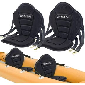 مقعد كاياك، مقعد كاياك عالمي قابل للتعديل، مقعد قارب صيد مع حقيبة تخزين، مقعد لوح مجداف قابل للفصل للتجديف والتجديف والزورق in Kuwait