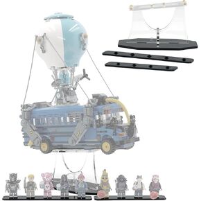 Display Stand Compatible with Lego 77073 - Fortnite Battle Bus, Set Not Included, Stand Only