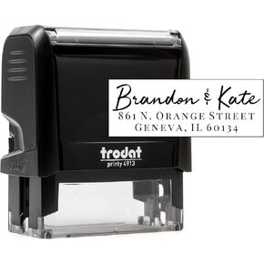 Custom Return Address Stamp, Brandon Personalized Self-Inking Address Stamp