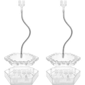 Innovative Storage Box Base ,Action Base Hobby Model Stand Display Stand Compatible with Gundam HG/RG 1/144 Scale Figure Models (2PCS Clear)