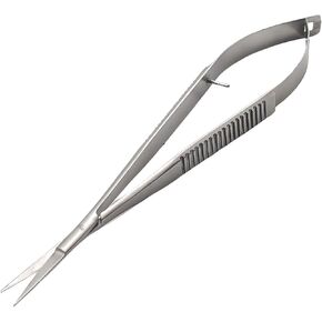 Micro Scissors Curved 5.5" Stitch Cutting Embroidery Scissor Extra Sharp Squeeze Scissor Spring action Sewing Arts & Craft for Grooming Thread Premium Stainless Steel Cuticle Applique Scissors.