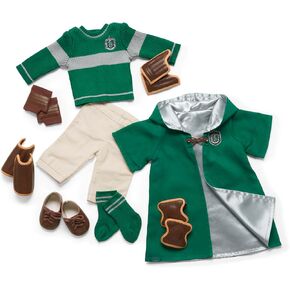American Girl Harry Potter 18-inch Doll Slytherin Quidditch Uniform Outfit with Robe Featuring House Crest, For Ages 6+