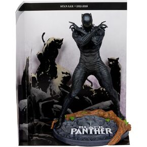 McFarlane Toys Marvel Black Panther 1: 10th Scale Trojectible مع المشهد (Marvel Knights #4)