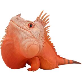 Animal Heavenly Body Series 16 Reptile Chubby Collectible Handcrafted Lizard Statue for Home Decor, Realistic Amphibian Sculpture (Pogona Vitticeps (Red) - Bearded Dragon)