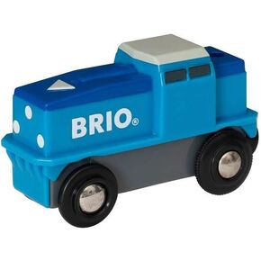 Brio World - Cargo Battery Engine - Blue Train for Kids Age 3 Years and up. Compatible with All Train Sets