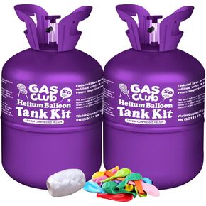 13L Helium Tank for Balloons At Home Helium Balloon tank Up To 50 Latex Balloons
