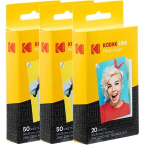 Kodak 2x3 Premium Zink Photo Paper (120 Pack) - Compatible with Kodak Smile & Step Printers