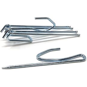 DMSE Curtain Pleater Hooks مع أقفال لقضبان Traverse العادية 4 شق مقاطع دبابيس END SET (10 عبوة)