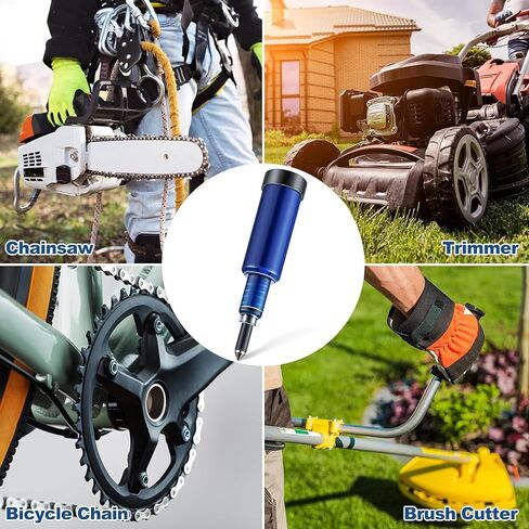 Meonum 2 Pcs Grease Gun for Chainsaws, Pre Loaded Chainsaw Bar Oil Mini Grease Gun, Chainsaw Accessories for Lubricating Mowers, Trimmers and Chainsaw, Chainsaw Bar Grease Gun as Brushcutter Lube Tool in Saudi Arabia