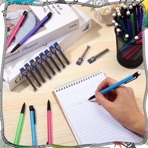 480 PCS 0.7 مم أقلام الرصاص مجموعة كبيرة تشمل القلم الرصاص الميكانيكي مع Eraser HB Lead Relgls for Art Office Classroom School Writing Drawing Supplies in Kuwait