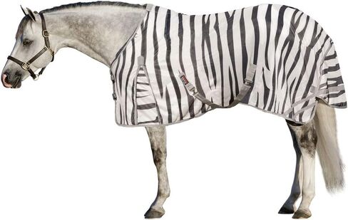 Schneiders Soft Interlock Mesh II Zebra Horse Fly Sheets | نمط حمار وحشي لافت للنظر للادعاء الذبابة وحماية الأشعة فوق البنفسجية المتفوقة in Kuwait