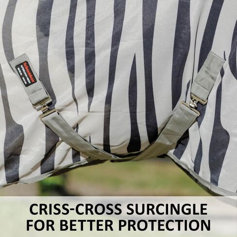 Schneiders Soft Interlock Mesh II Zebra Horse Fly Sheets | نمط حمار وحشي لافت للنظر للادعاء الذبابة وحماية الأشعة فوق البنفسجية المتفوقة in Kuwait
