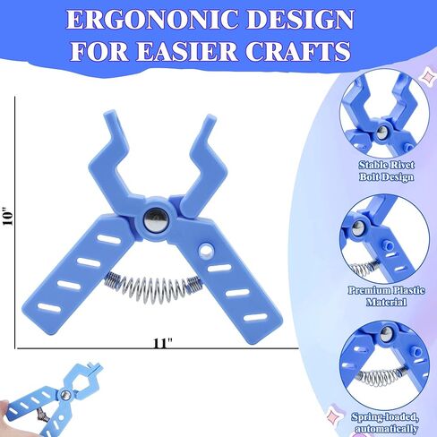 Safety Eye Snapper Tool for Crocheting Safety Eyes Attaching, for Amigurumi Crochet and Stuffed Animals Eyes 5-30mm Ergonomic Making Supplies Tool, Blue in Saudi Arabia