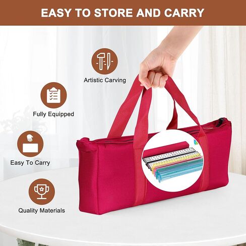 Nova microdermabrasion American Mahjong Mah Jongg Set 166 Tiles 4 All-In-One Color Rack/Pushers Red Paisley Bag Soft Six Complete Mahjongg Ma Jong Set (Red) in Kuwait