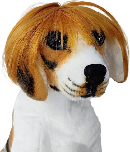 الباروكات أسود مستقيم الكلب للزي الصغير الكلب الكبير الكبير ، DIY cuttable pet cat cats for cosplay ، cat cate ، alloween ، المهرجانات in Kuwait