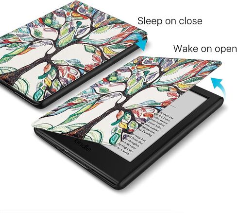TNP Case for All New Kindle 10th Generation Gen 2019 Release - Will Not Fit Kindle Paperwhite or Oasis, Smart Cover with Auto Sleep & Wake for Amazon 6" Display E-Reader (Composition Book Purple) in Saudi Arabia
