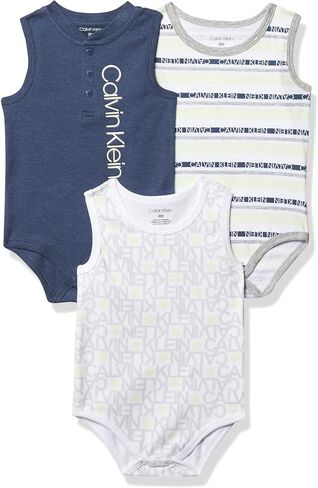 Calvin Klein baby-boys 3 Pieces Pack Bodysuit in Saudi Arabia