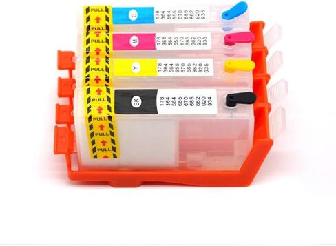 Refill Ink Cartridges with Chip Compatible with Photosmart B111 Series 5510 5514 5515 5520 5521 and More HP178 HP364 HP564(364-4Color) in Saudi Arabia