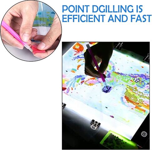 Lirunqiu Diamond Painting Glue Glue Wax مع صندوق تخزين ، 105 PCS طين شمع عالي القوة لفن الماس 5D ، أدوات الحفر الماس طويلة الأمد للبالغين (ملون) in Kuwait