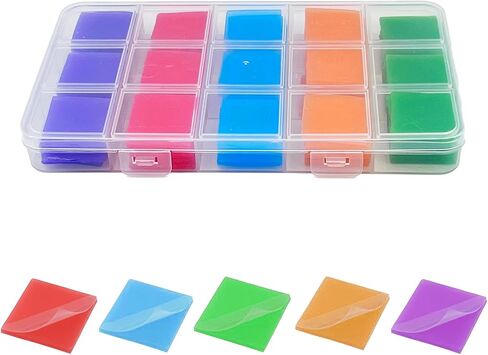 Lirunqiu Diamond Painting Glue Glue Wax مع صندوق تخزين ، 105 PCS طين شمع عالي القوة لفن الماس 5D ، أدوات الحفر الماس طويلة الأمد للبالغين (ملون) in Kuwait