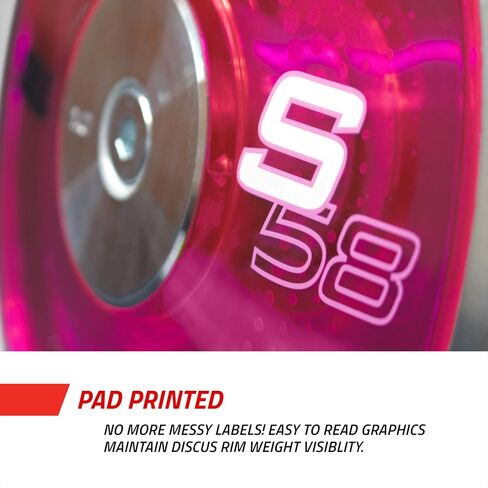 قرص دوار S7 من Gill Athletics للمسار - معدات تدريب القرص 1.6 كجم، وزن حافة 75%، معدات رمي ​​المسار والميدان 1.6 كيلو، قرص القرص للرجال والنساء، قرص القرص والميدان 1.6 كجم in Saudi Arabia