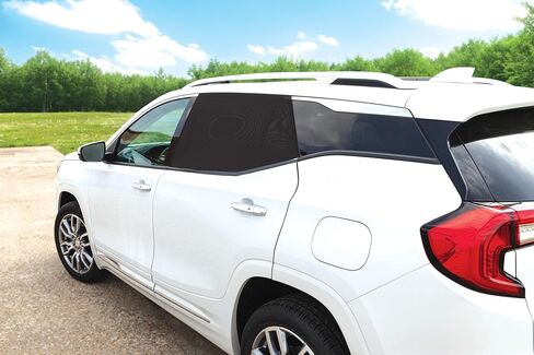 غطاء حماية من الشمس للنافذة الجانبية للمركبة مقاس 14 بوصة من Nuby للأطفال | عبوتان | اسحب للأسفل باستخدام أكواب الشفط واضغط على الزر نشمر | أسود in Kuwait