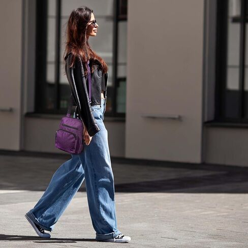 Shoulder Anti-theft Bag Adjustable Strap USB Charging Port Crossbody in Kuwait