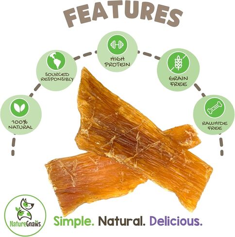 Nature Gnaws Leep Weton Wraps للكلاب (5 عدد) - تدوم طويلًا للمضغات العدوانية - عظام اللحم الطبيعية لمضغ الكلاب - حرة خالية in Kuwait