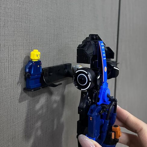 Wall Mount Compatible with Speed Champions Sets, Wall Bracket with a Base for Brick Cars and The Pilot/Figure (12Pcs) in Kuwait