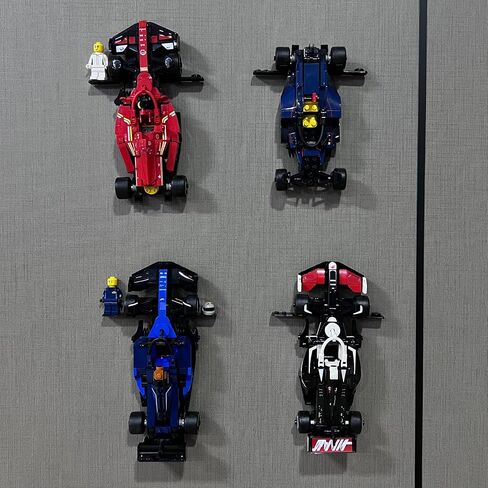 Wall Mount Compatible with Speed Champions Sets, Wall Bracket with a Base for Brick Cars and The Pilot/Figure (12Pcs) in Kuwait