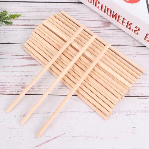 100 قطعة من قضبان الأوتاد الخشبية من توياندونا، 4 × 1/5 بوصة من أعواد الأوتاد الخشبية الطبيعية غير المكتملة للحرف اليدوية والأعمال اليدوية in Kuwait