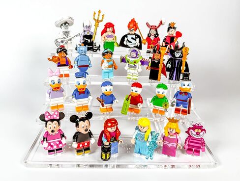 24 Minifigure Display Stand for Lego® Minifigures in Clear Acrylic, Lego Minifigure Display in Saudi Arabia